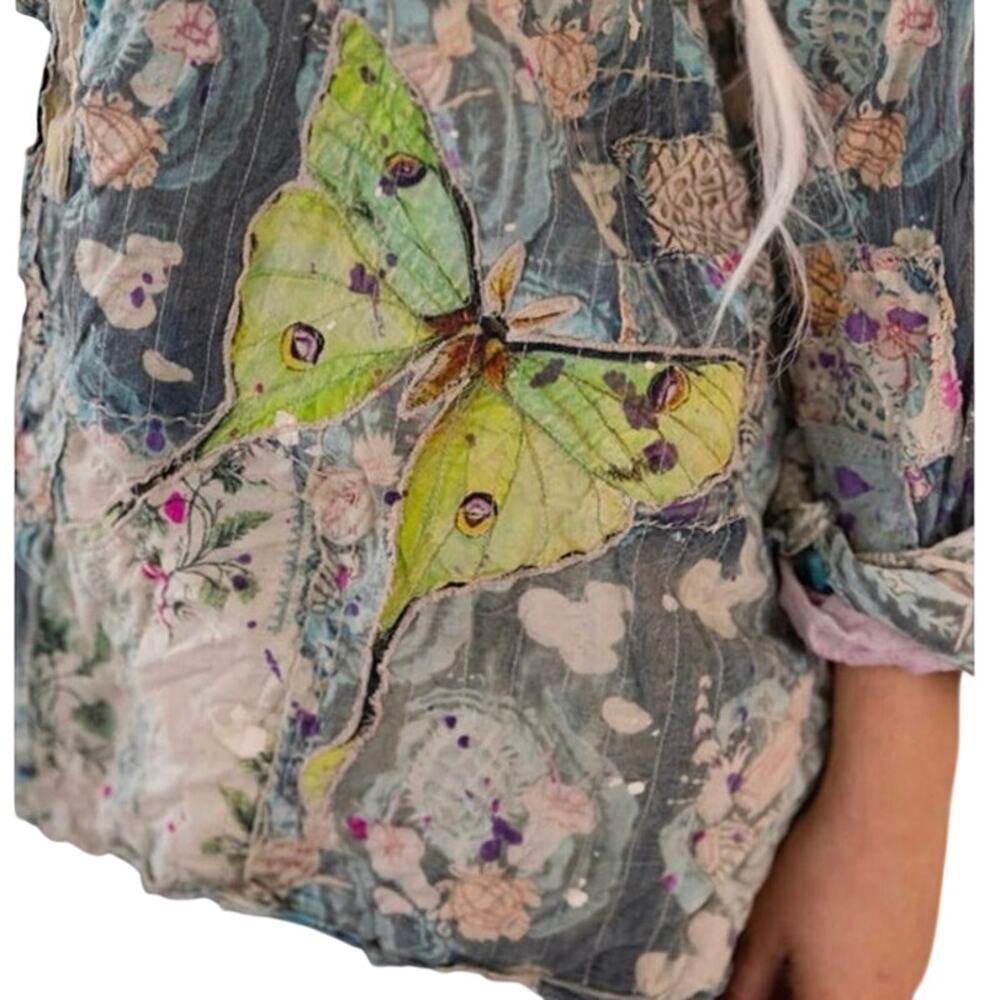 MAGNOLIA PEARL Waterlily Adison Workshirt Shacket One Size New with Tag SOO - Picture 7 of 16
